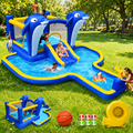8-in-1 Inflatable Water Park — Slide, Trampoline, Sprinkler, Water Gun & More | Outdoor