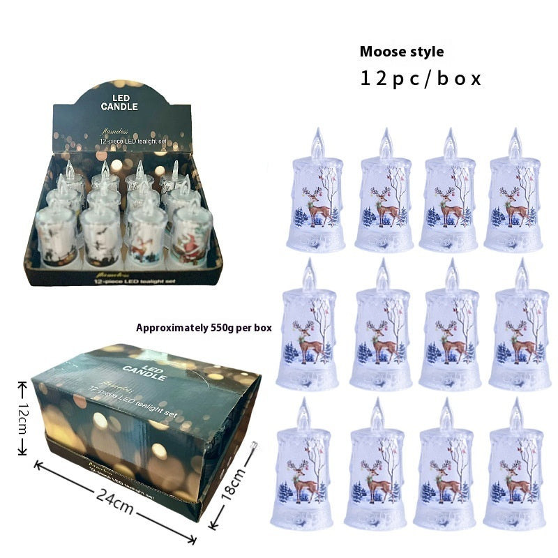 Christmas LED Candle Figurine Decorations – Santa, Snowman, Angel & More | 17 Style Options