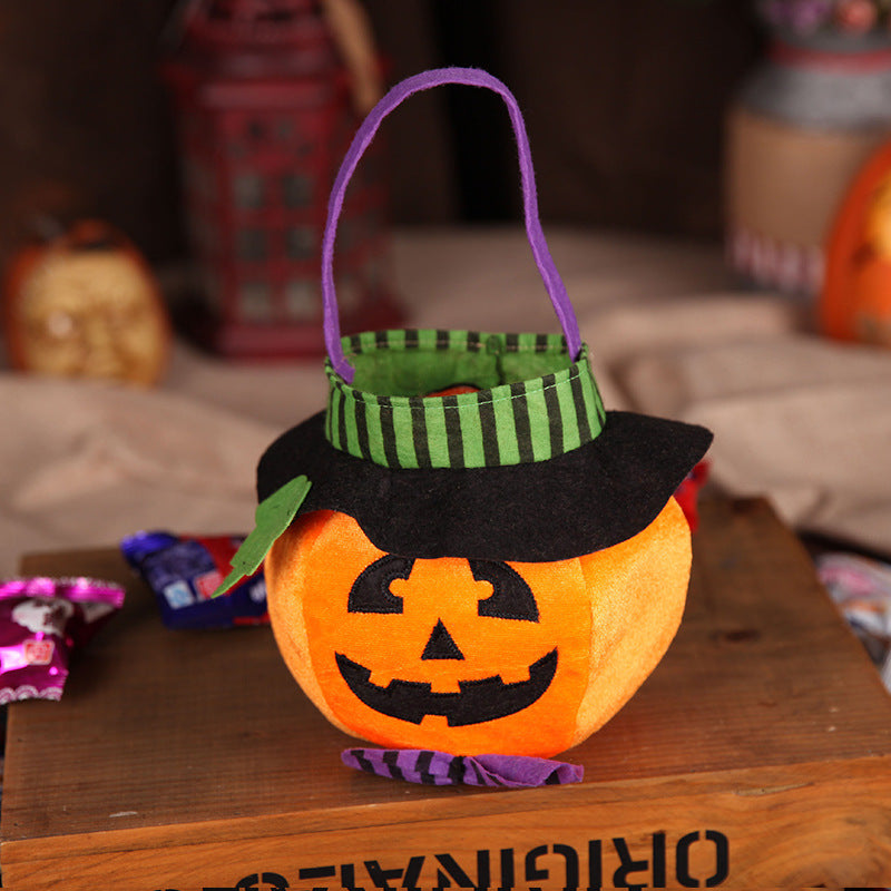 Halloween Candy Bag for Kids — Trick-or-Treat Tote with Spooky Character Designs