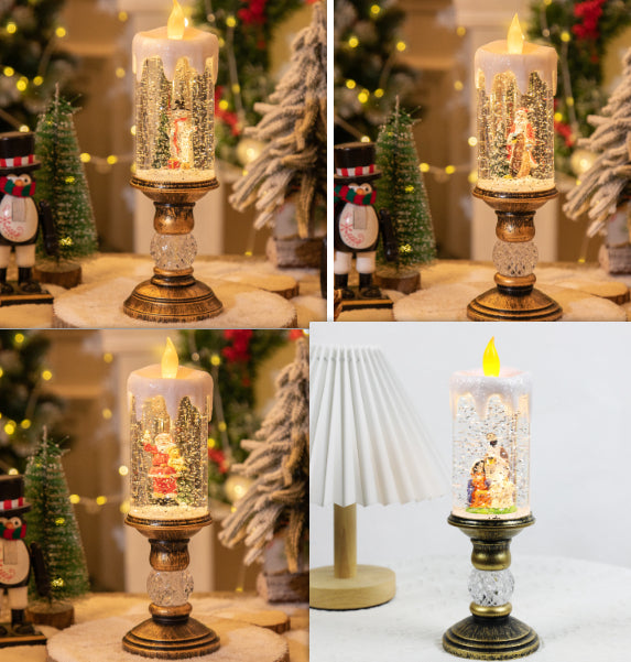 Christmas LED Candle Figurine Decorations – Santa, Snowman, Angel & More | 17 Style Options
