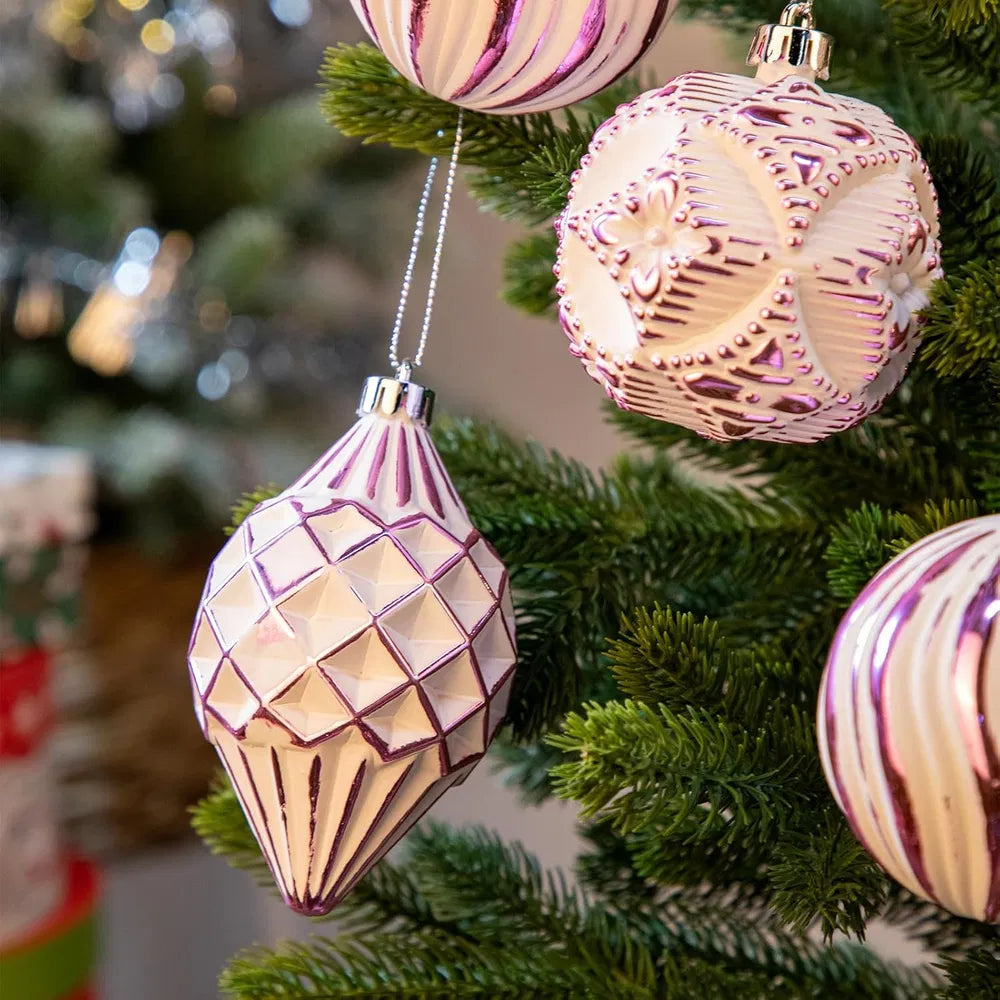 Christmas Ball Ornaments Set of 16 – Shatterproof, Hand-Painted | 9 Colors