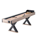 9 Ft LED Shuffleboard Table – 2-in-1 Shuffleboard & Bowling Set