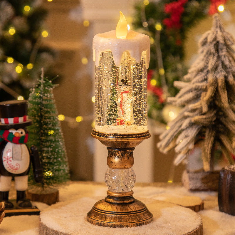 Christmas LED Candle Figurine Decorations – Santa, Snowman, Angel & More | 17 Style Options