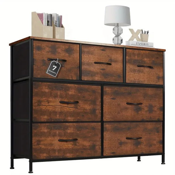 7-Drawer Fabric Dresser – Versatile Bedroom Storage Chest