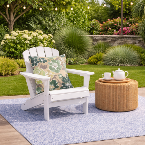 2-Pack Waterproof Outdoor Throw Pillows — 18x18", Fade-Resistant Patio Cushions