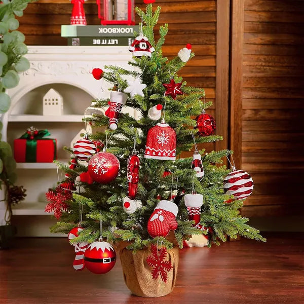 Christmas Ball Ornaments Set of 85 – Shatterproof Baubles with Hanging Strings | 5 Color Combos