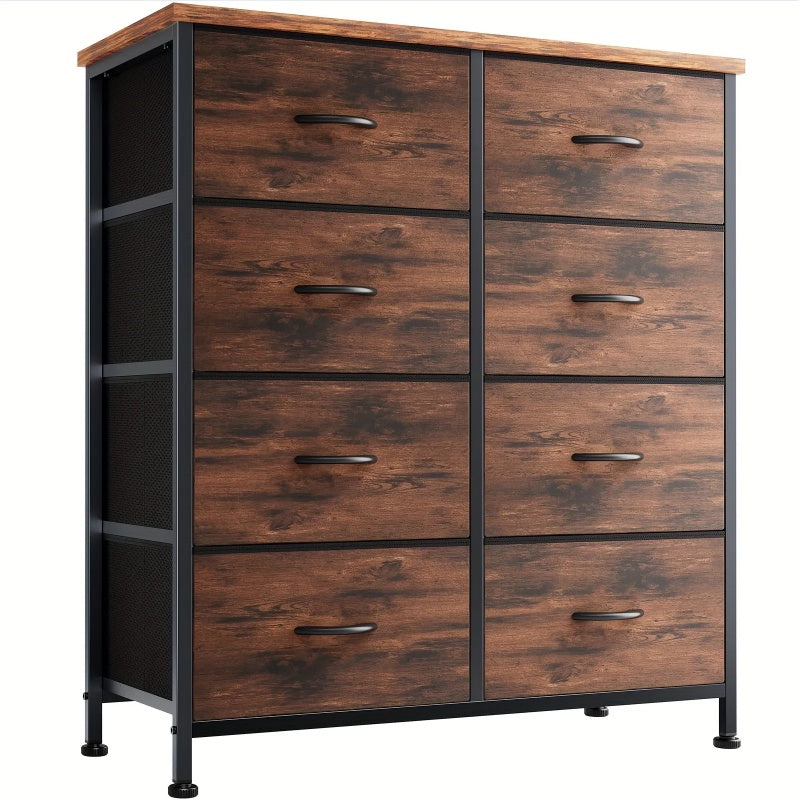 Tall 6-Drawer Dresser with Steel Frame | Bedroom & Nursery Storage